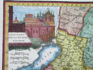 1812 Rare Map Russia Lithuania Estonia Latvia Finland Moscow Petersburg