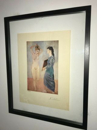 Pablo Picasso 1954 Print Hand Signed With Certificate.  Resale $3,  950