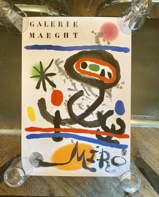 Joan Miro - Maeght Vintage Poster - Lithograph 1970