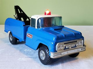 Buddy L Toys Ford Cab Tow Truck W/working B/o Beacon Light 60 