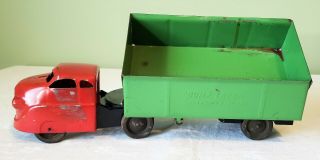 Wyandotte Toys GMC Shark - Nose Cab SIDE DUMP TRACTOR TRAILER TRUCK 40 ' s ORIG 8