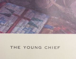 Two Charles Banks Wilson Signed Lithographs The Young Chief Plains & Madonna AP 3