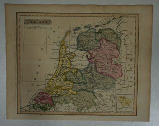 1814 J Russell Map Of Holland