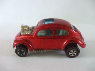 Hot Wheels Redline Custom Volkswagen,  Vw Bug Beetle 1967 Red Hong Kong