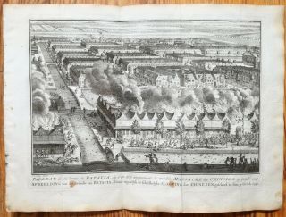 Bellin: Engraving East India Indonesia Voc Batavia Massacre 1760