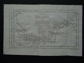 1753 Bellin Atlas Map Strait Of Magellan - Detroit De Magellan - South America
