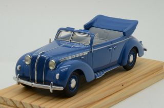 Mega Rare Opel Admiral Cabriolet 1937 Blue Hand Made 1/43
