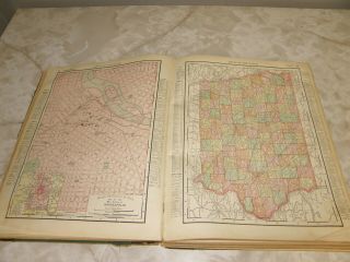 1899 RAND MCNALLY UNIVERSAL ATLAS OF THE WORLD INDEXED 5
