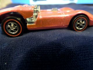Vintage 1969 Mattel Hot Wheels Redline Ferrari 312p Pink