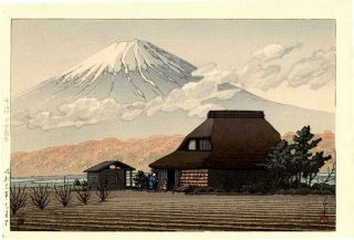 1936 Kawase Hasui Mt.  Fuji 7 Mm Seal Japanese Woodblock Print Pristine