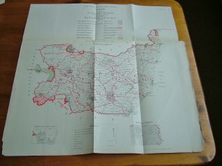 Rare - Suffolk Antique Ordnance Survey Map 1888.  Robert Owen Jones