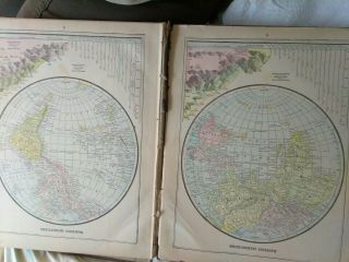 1892 The Popular Atlas of the World by Mast,  Crowell & Kirkpatrick 220pp POOR, 4
