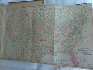 1892 The Popular Atlas of the World by Mast,  Crowell & Kirkpatrick 220pp POOR, 5