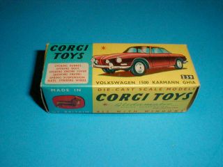 Corgi Toys No.  239 Vw 1500 Karmann Ghia 1963 - Volkswagen -