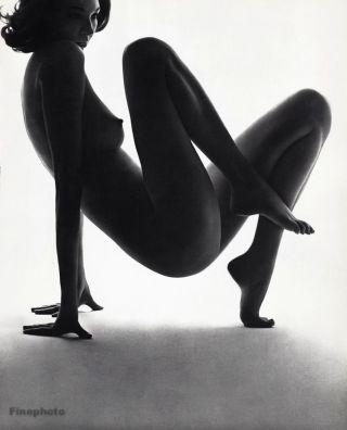 1966 Vintage 16x20 Female Nude Woman Minimalist Art Photo Gravure John Rawlings