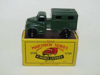 Moko Lesney Matchbox No 68a Austin Mk 2 Radio Truck Bpw Vnmib In B4 Box