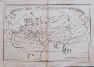 Map Of Ancient World.  1761,  Keller.  Cellarius.  Copper Plate.  Asia.  Europe