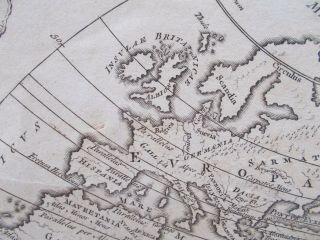 Map of Ancient World.  1761,  Keller.  Cellarius.  Copper Plate.  ASIA.  EUROPE 2