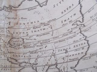 Map of Ancient World.  1761,  Keller.  Cellarius.  Copper Plate.  ASIA.  EUROPE 4