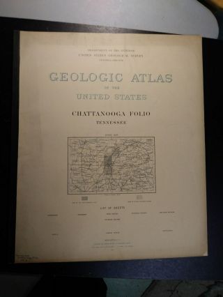 1894.  Chattanooga Tennesse - U.  S Geological Survey