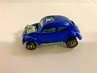 Vintage 1967 Hot Wheels Redline Custom Volkswagen Bug Blue Toys Vw Mattel Usa