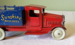 Metalcraft Toys White Trucks Private Label SUNSHINE BISCUITS DELIVERY TRUCK 30 ' s 7