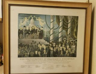 Miguel Covarrubias Smithsonian Inauguration Of Fdr Franklin D Roosevelt 1933