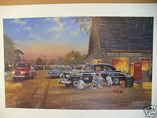 Dave Barnhouse Print " A Finishing Touch " Limited Edition 762 Of 1950