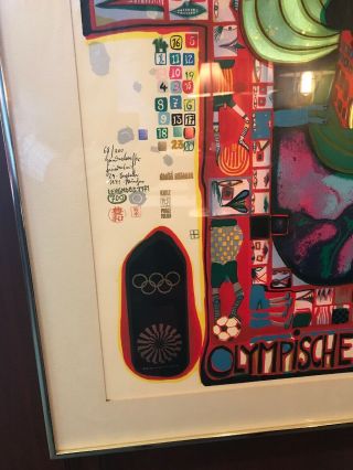 Friedensreich Hundertwasser - Olympische Spiele München 1972 Signed 68/200 2