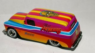 Hot Wheels 55 Chevy Panel With Candy Metal Flake Paint Real Riders Th Jlb - 618
