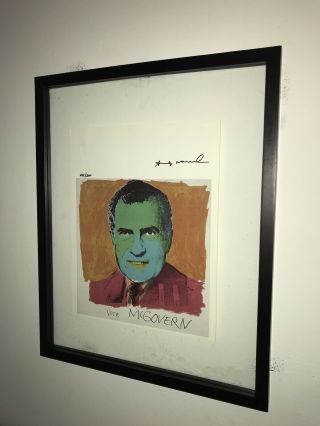 Andy Warhol 1986 Print Hand Signed With Certificate,  Resale $3,  850