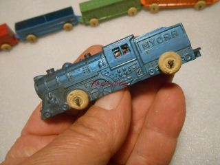 Vintage Barclay 5 Piece Train Set NYCRR Locomotive 4