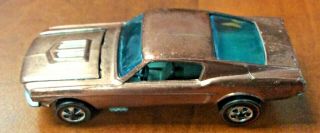 Hot Wheels 1967 Redline Custom Mustang Copper Hong Kong (all)