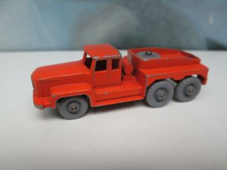 Matchbox/ Lesney 15b Atlantic Tractor Orange / Grey Plastic Wheels