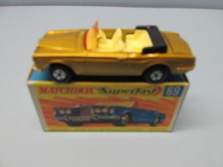 Matchbox Superfast 69a Rolls Royce Gold /brown Int / Black Base / Wide Whls