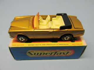 MATCHBOX Superfast 69A Rolls Royce Gold /Brown Int / Black Base / Wide Whls 7