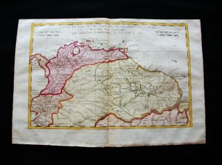 1770 Bonne - Orig.  Map Of South America,  Venezuela,  Granada,  Guyana,  Caracas