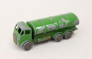 Matchbox Lesney Mb 11 Erf Esso Petrol Tanker - Rare Green Issue
