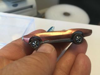 Redline Hotwheels Custom Firebird,  Copper With White Interior Rare,
