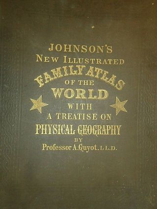Vintage 1885 IOWA - NEBRASKA MAP Old Antique Johnson ' s Atlas Map 2
