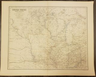 Antique Map Of The Mid - Western United States By: G.  H.  Swanston,  1848 (c)