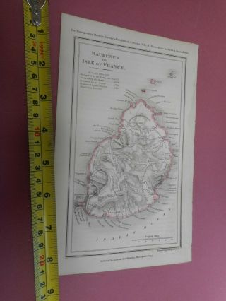 100 Mauritius Indian Ocean Map By J Walker C1835