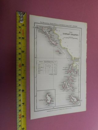 100 Ionian Islands Zante Corfu Map By J Walker C1835