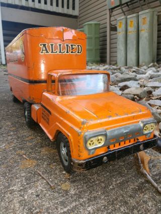 Tonka Allied Van Lines Moving Semi Truck And Trailer 1960 