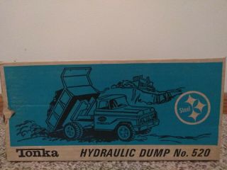 Tonka Blue Hydraulic Dump Truck No.  520 With On Box