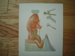 SALVADOR DALI - 3 Woodblock Prints - Divine Comedy Hell 18 - One Signed 3