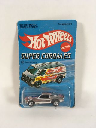 Hot Wheels 1975 Chromes Mustang Stocker Stars & Stripes On Card HK 3