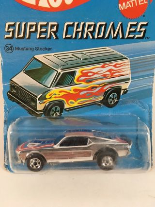 Hot Wheels 1975 Chromes Mustang Stocker Stars & Stripes On Card HK 7