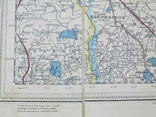 1890 Early Ordnance Survey Map Sevenoaks Kent Tonbridge Antique Old James Wyld 6