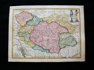 1810 Lapie - Rare Map: Hungary,  Austria,  Croatia,  Moravia,  Bohemia Serbia Bosnia